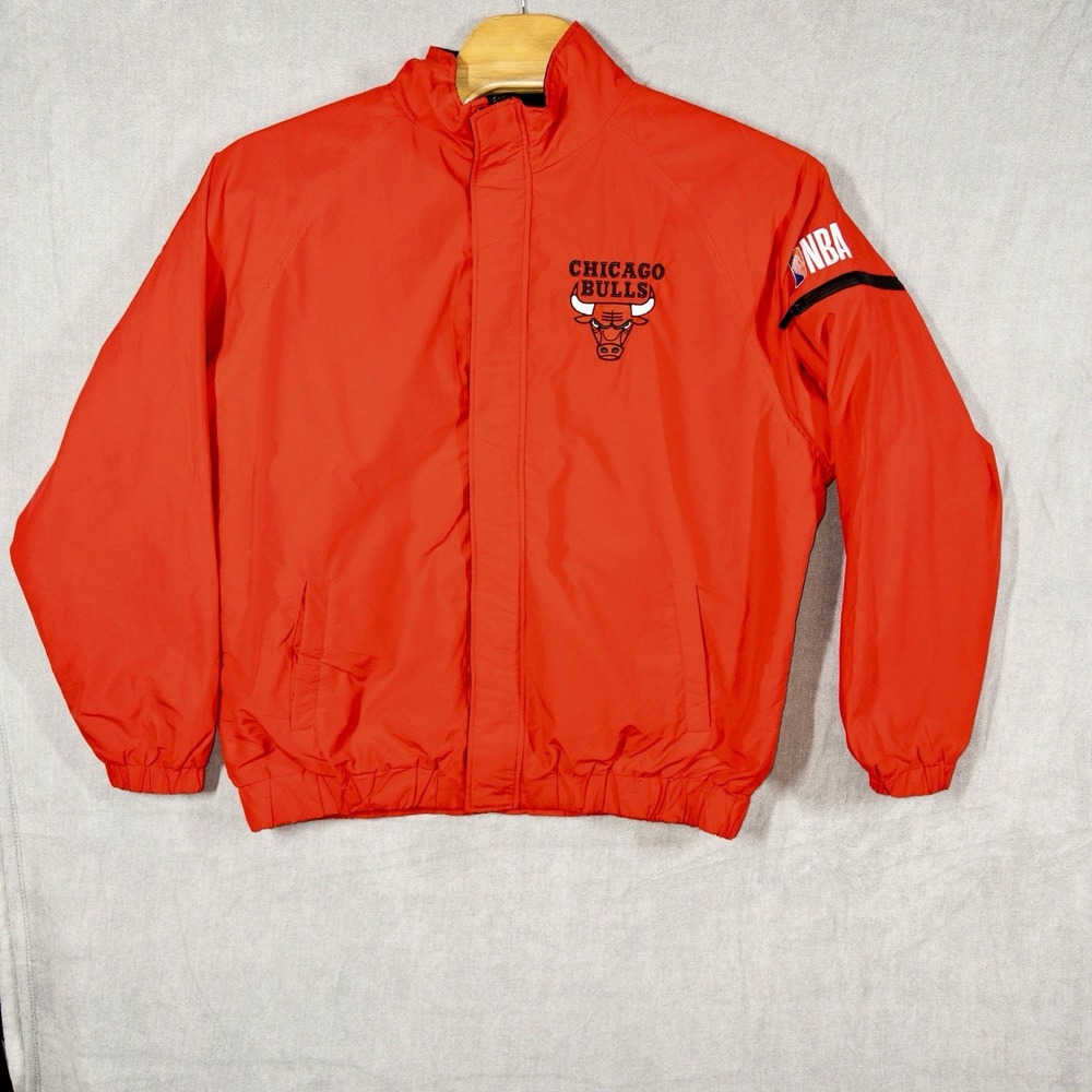 NBA Chicago Bulls Red Varsity Lined Full Zip Jacket‎ Womens XL NBA Basketball